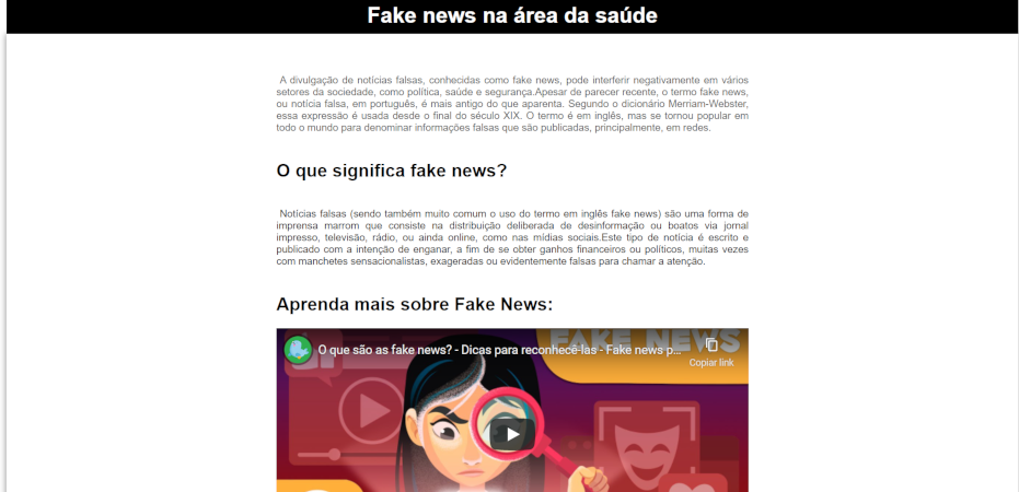 Projeto Fake News